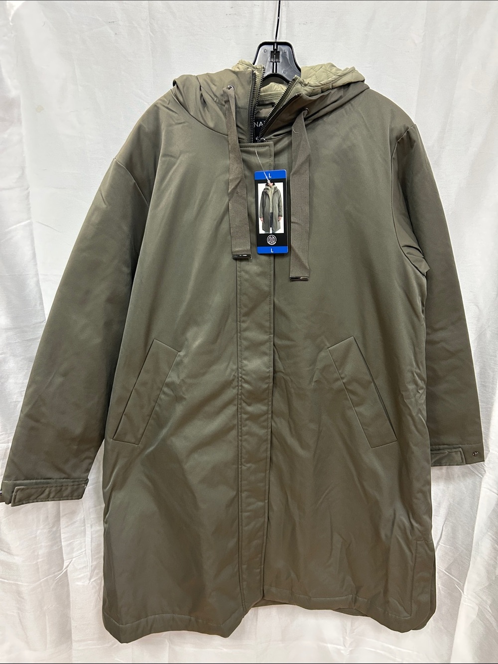 Bernardo Olive Green Hooded Raincoat